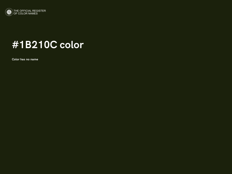 #1B210C color image