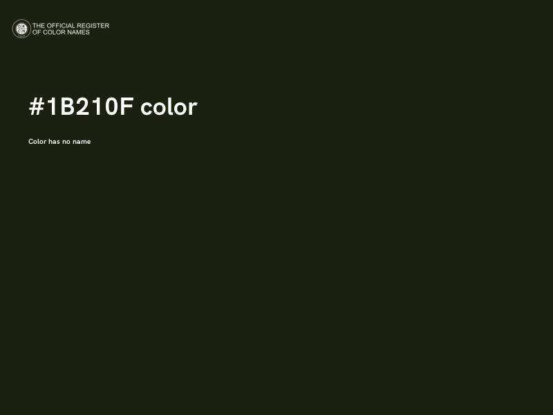 #1B210F color image
