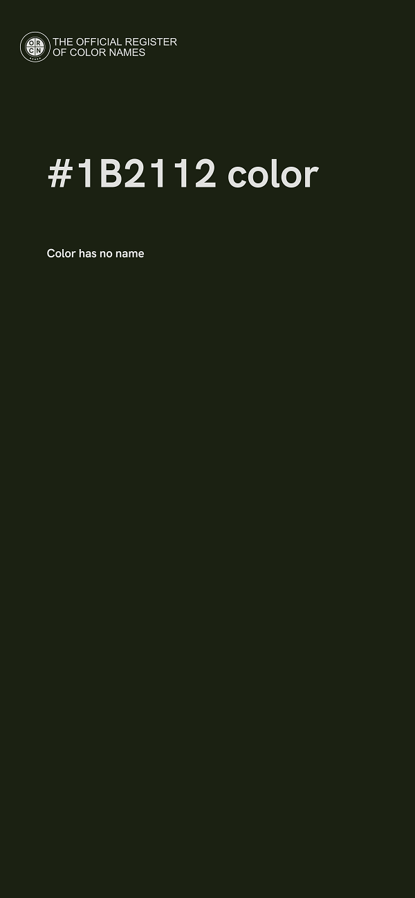#1B2112 color image
