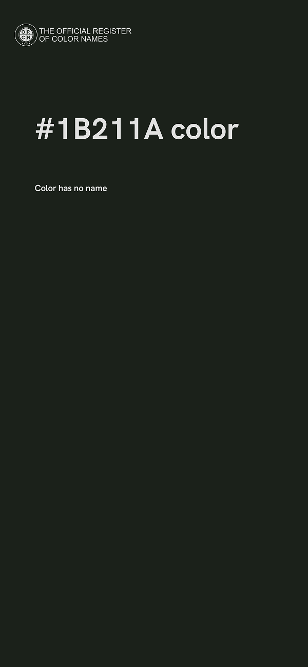 #1B211A color image
