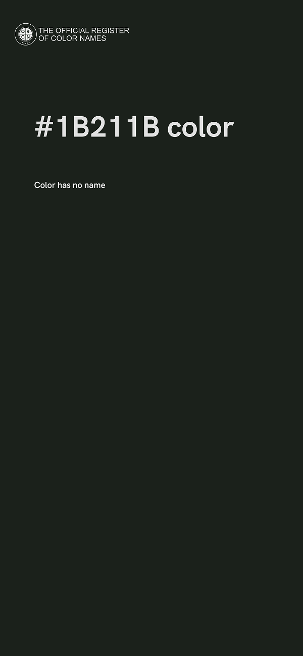 #1B211B color image