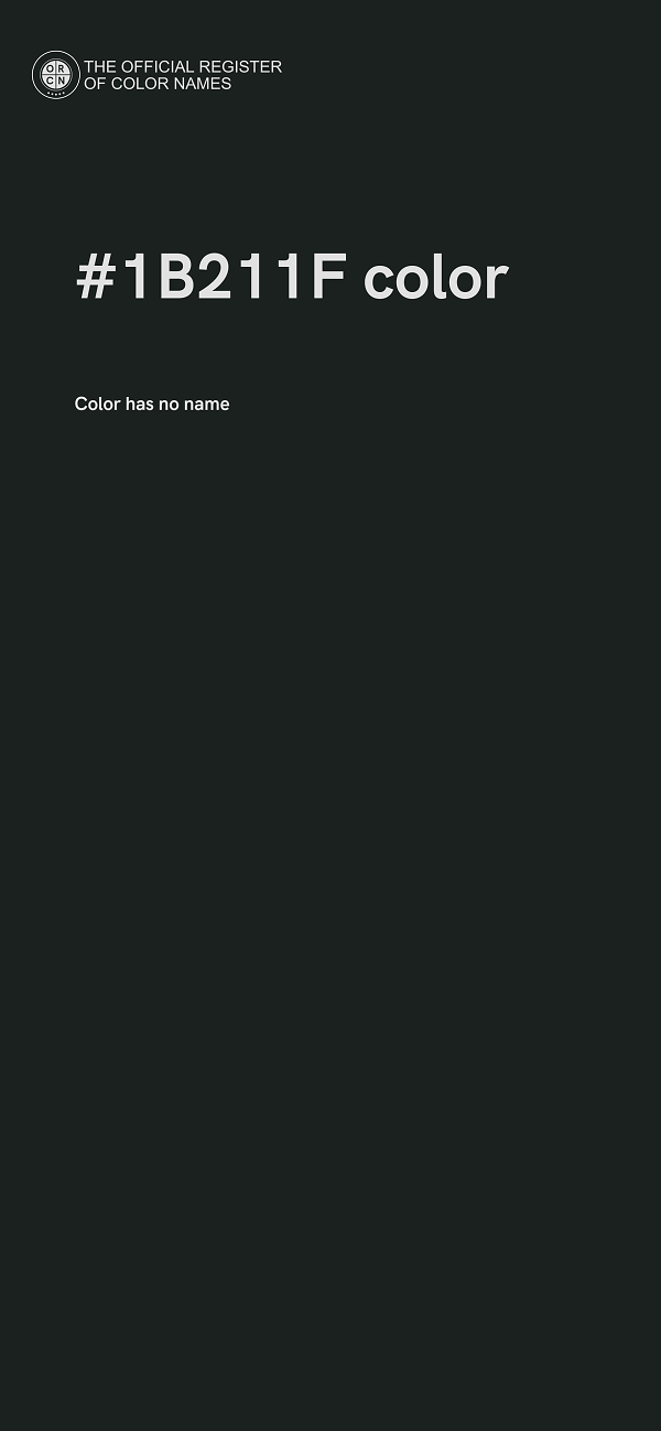 #1B211F color image