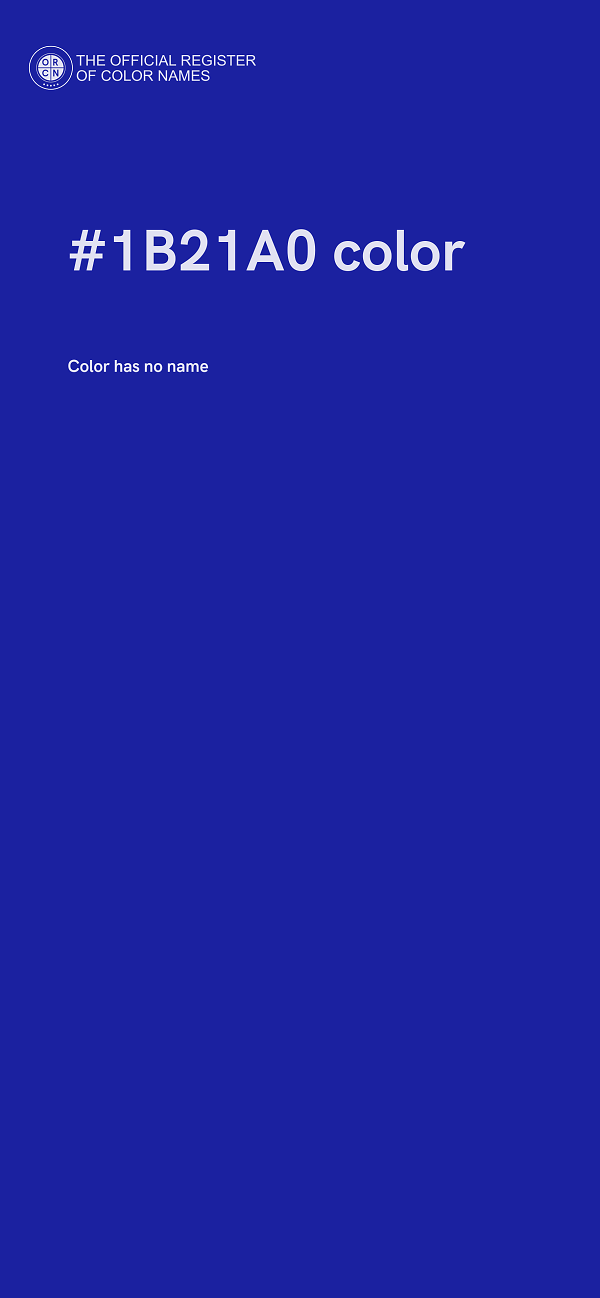 #1B21A0 color image