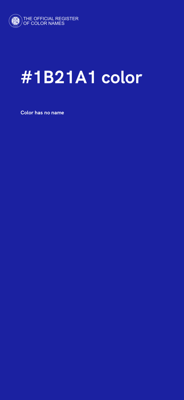 #1B21A1 color image