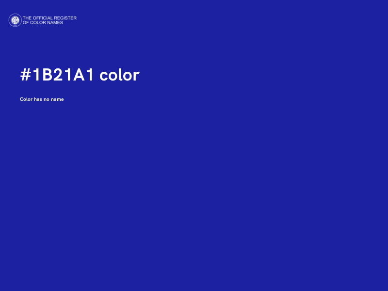 #1B21A1 color image