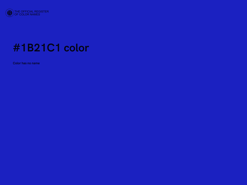 #1B21C1 color image