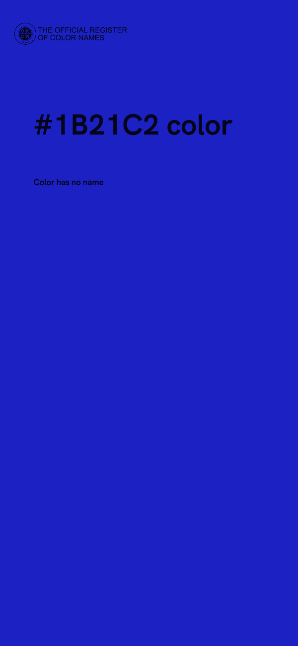 #1B21C2 color image