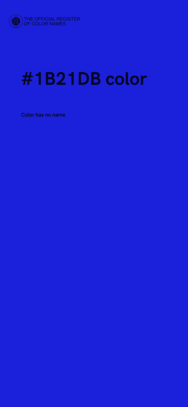 #1B21DB color image