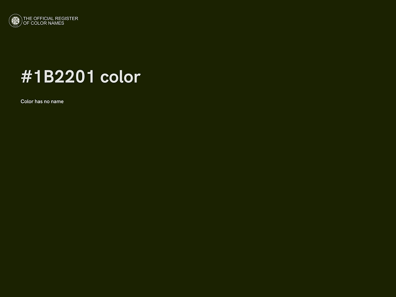 #1B2201 color image