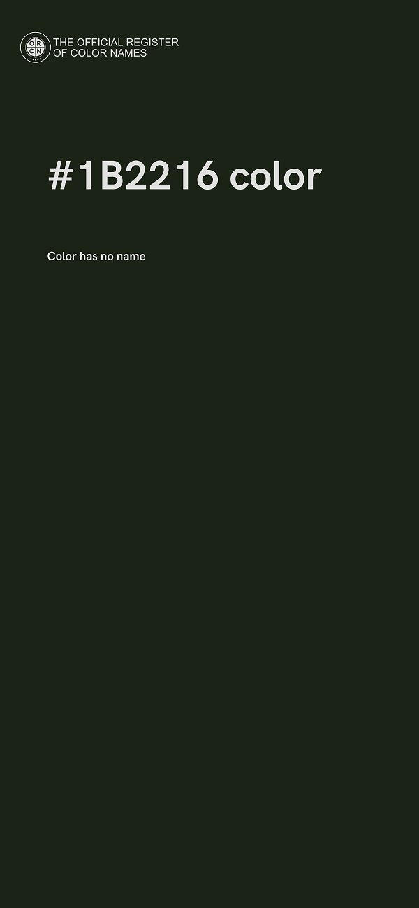 #1B2216 color image