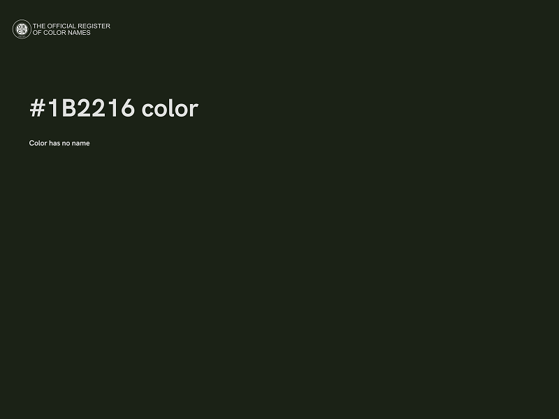 #1B2216 color image