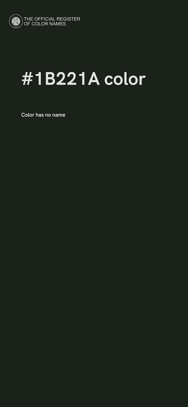 #1B221A color image