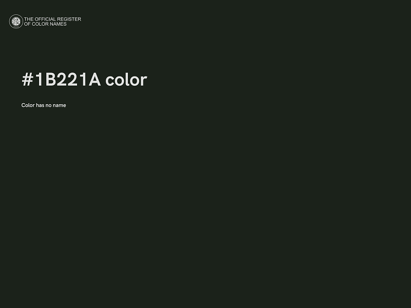 #1B221A color image