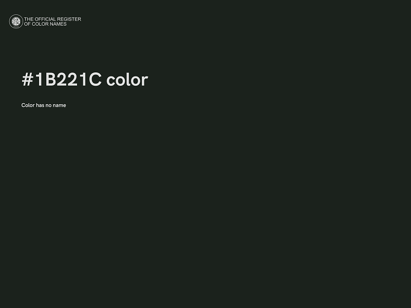 #1B221C color image