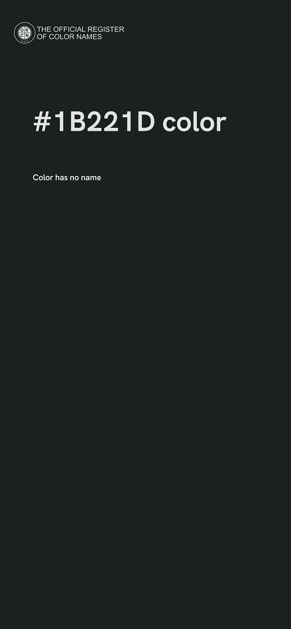 #1B221D color image