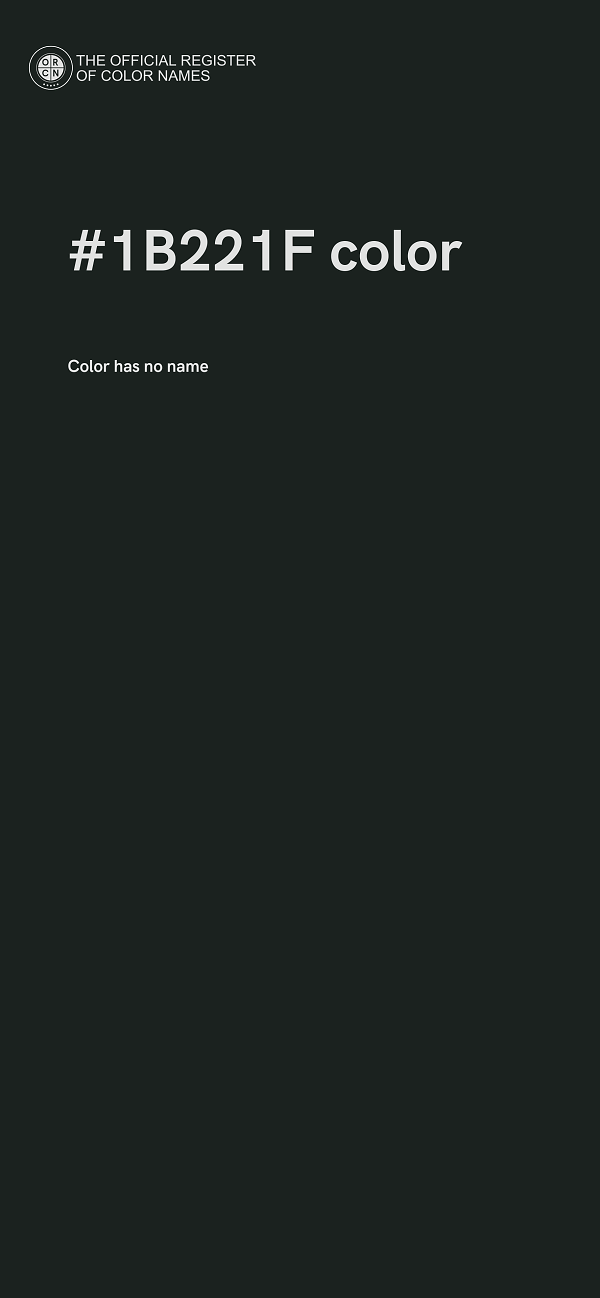 #1B221F color image