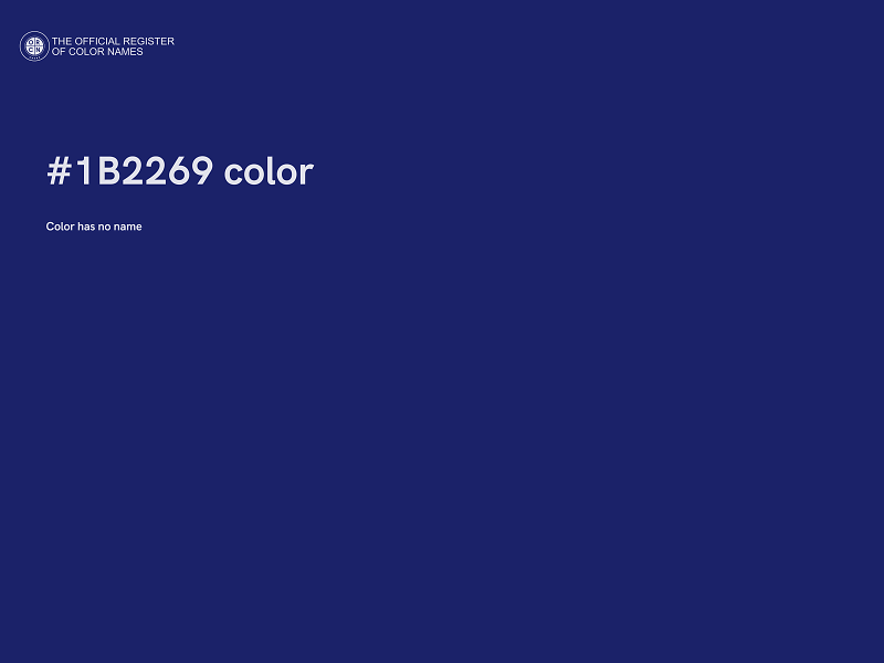 #1B2269 color image