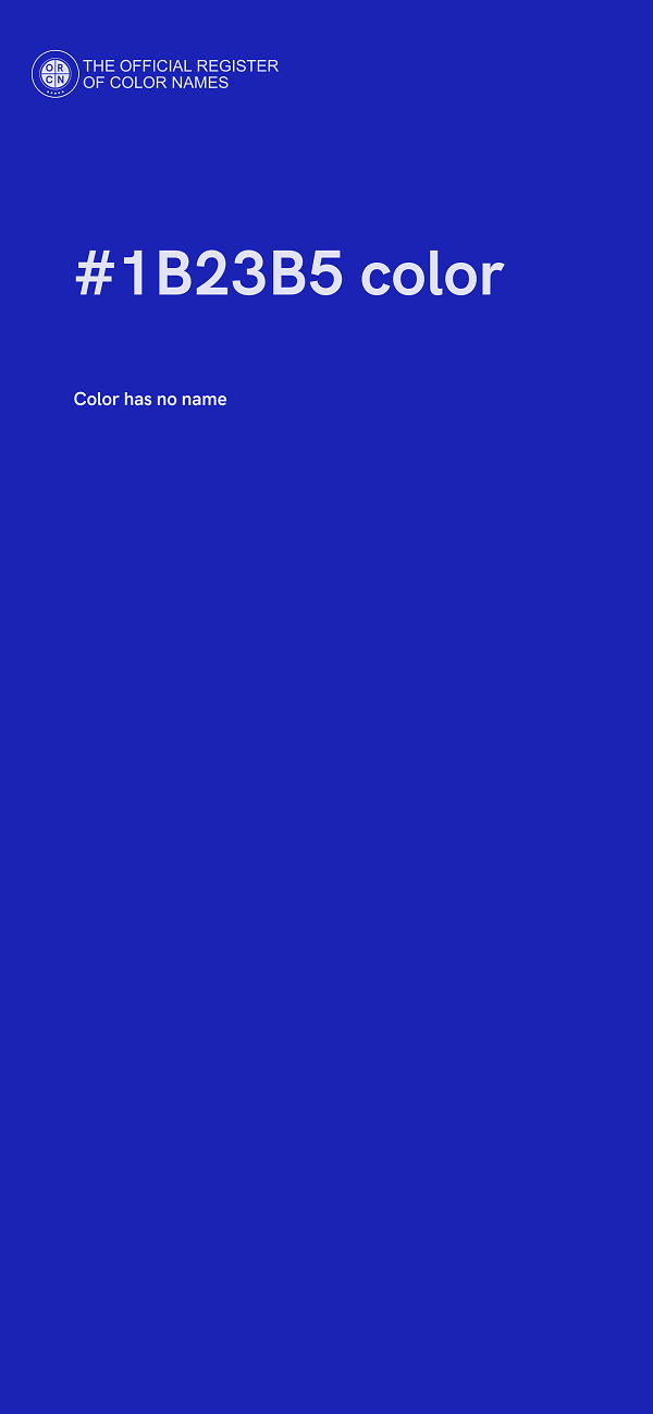 #1B23B5 color image