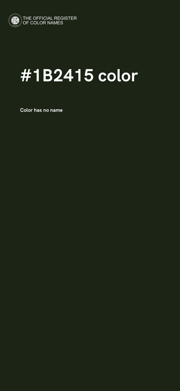 #1B2415 color image