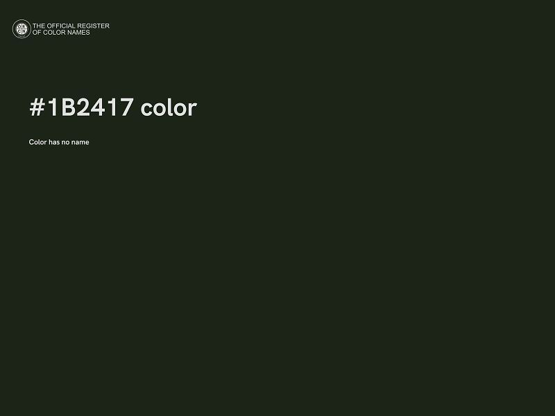 #1B2417 color image