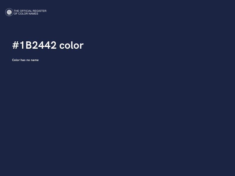 #1B2442 color image