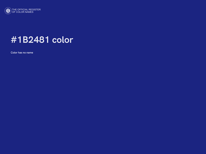 #1B2481 color image