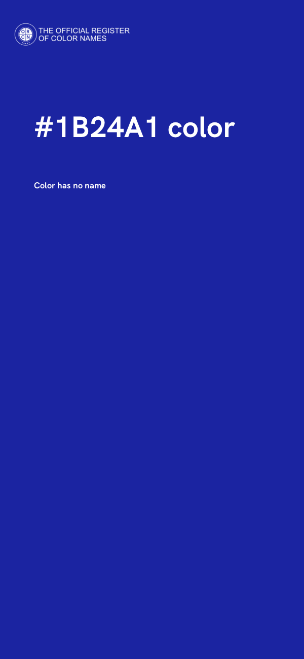 #1B24A1 color image