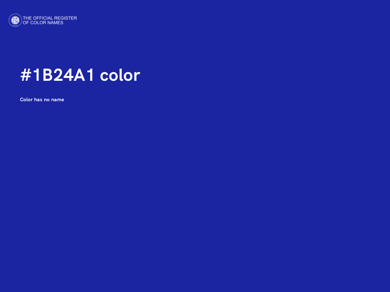 #1B24A1 color image