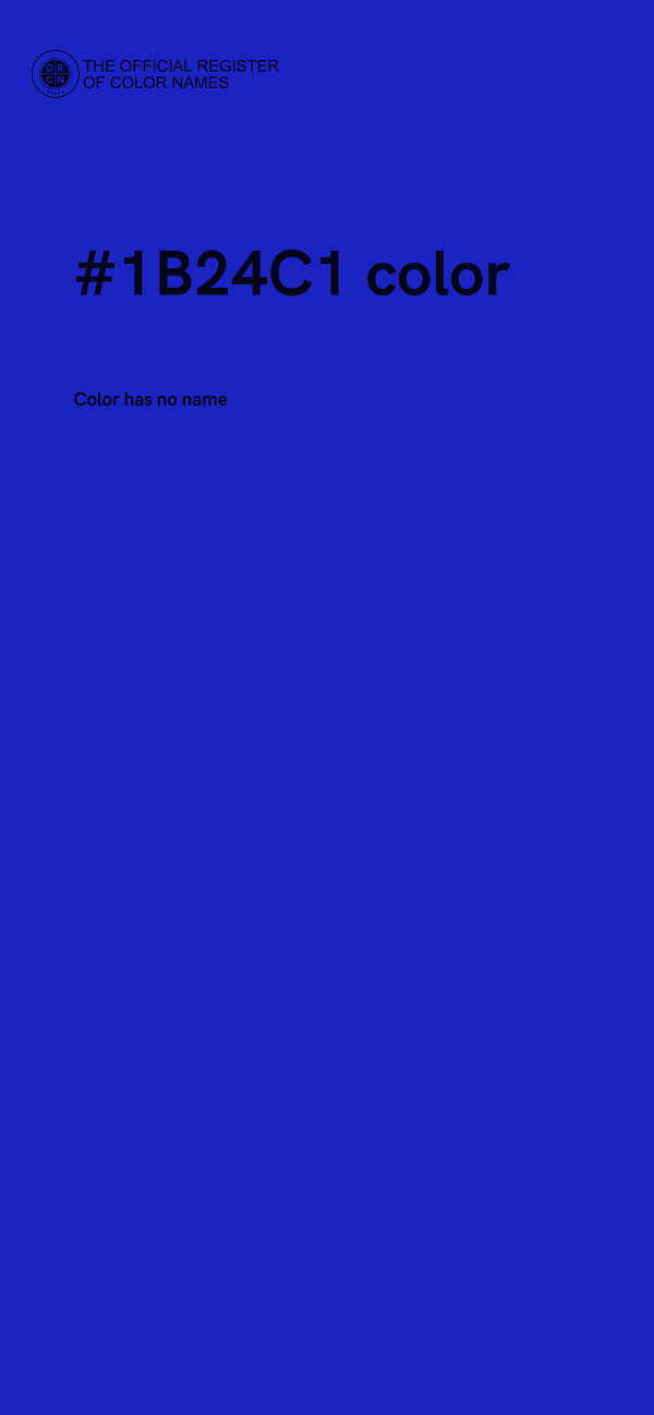 #1B24C1 color image
