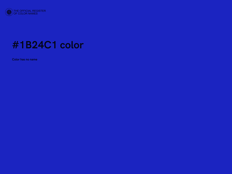 #1B24C1 color image