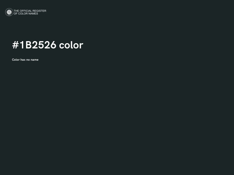 #1B2526 color image