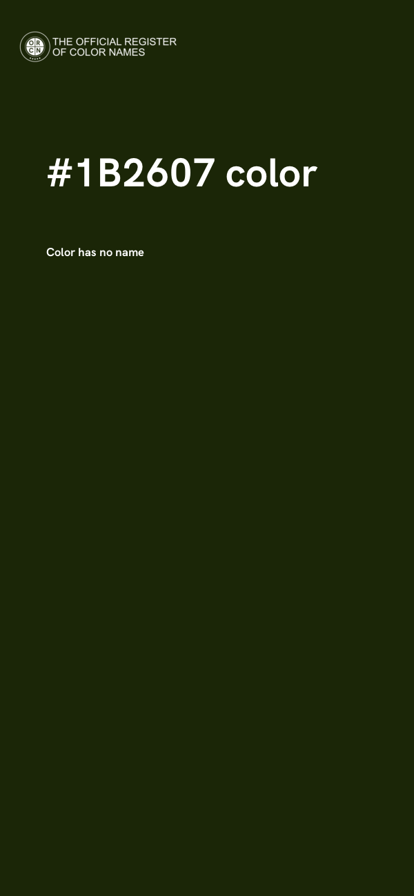 #1B2607 color image