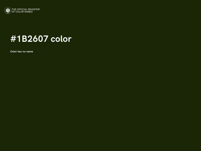 #1B2607 color image