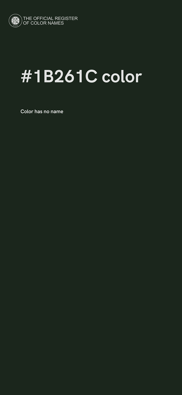 #1B261C color image