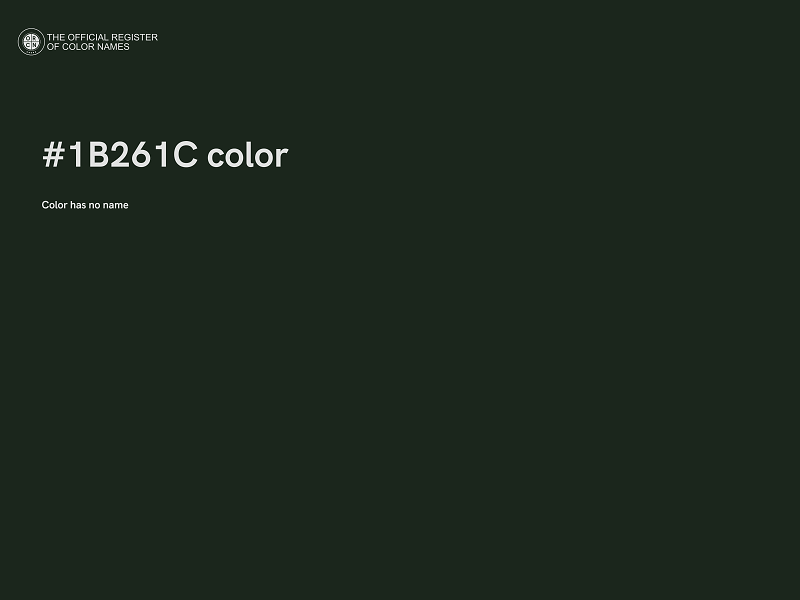 #1B261C color image