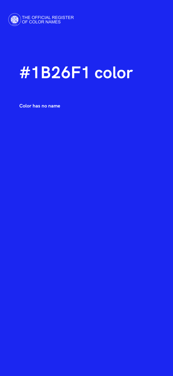 #1B26F1 color image