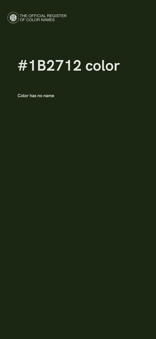 #1B2712 color image