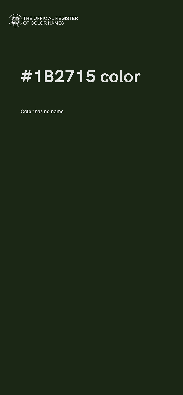 #1B2715 color image