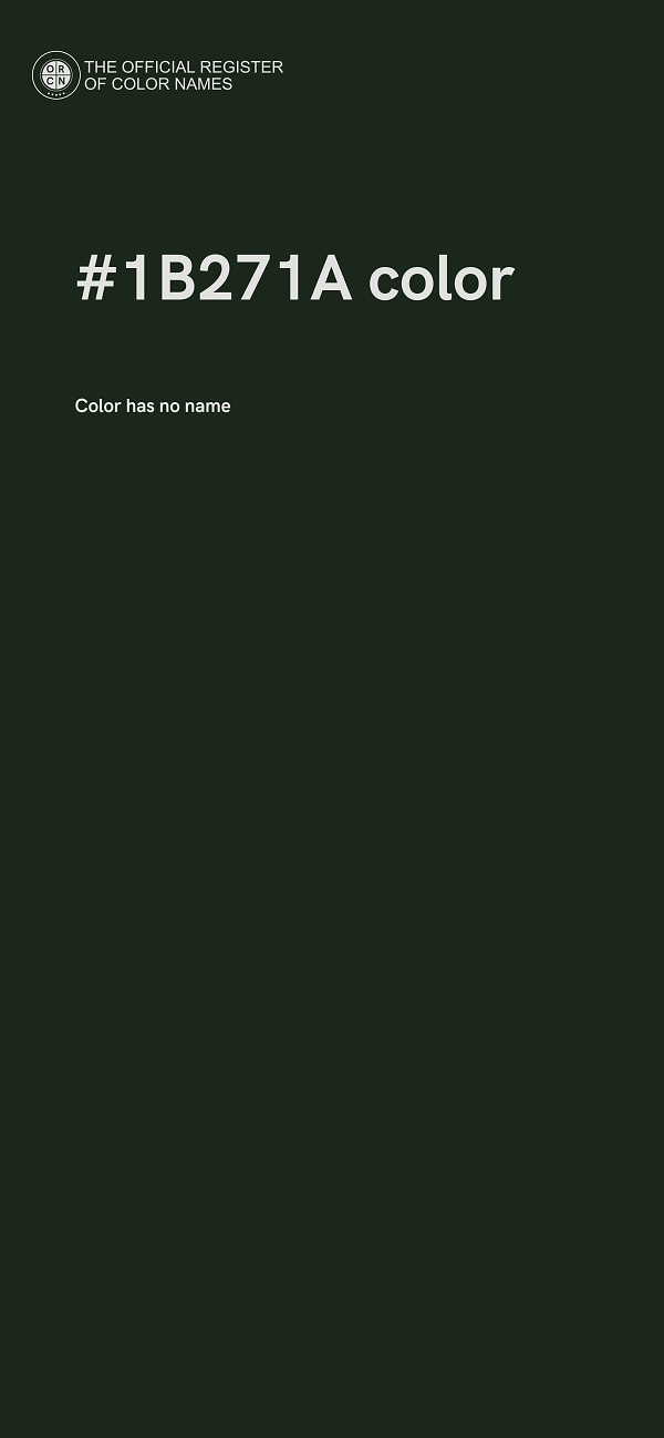 #1B271A color image