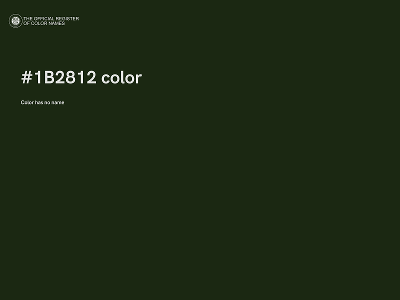 #1B2812 color image