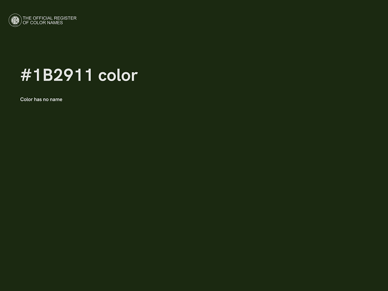 #1B2911 color image