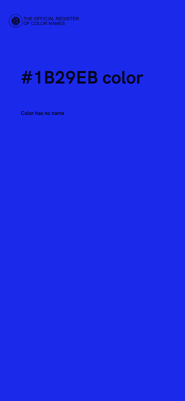 #1B29EB color image