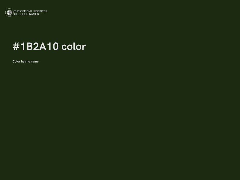 #1B2A10 color image