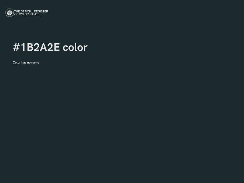 #1B2A2E color image