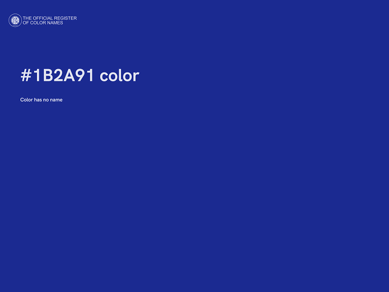 #1B2A91 color image