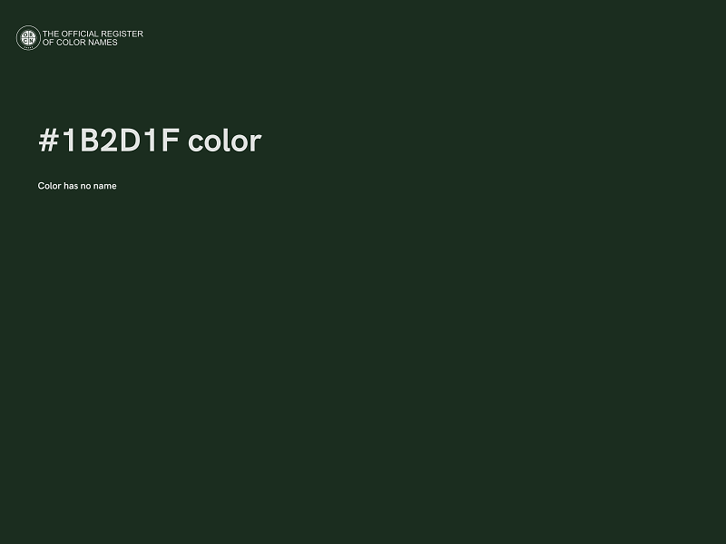 #1B2D1F color image