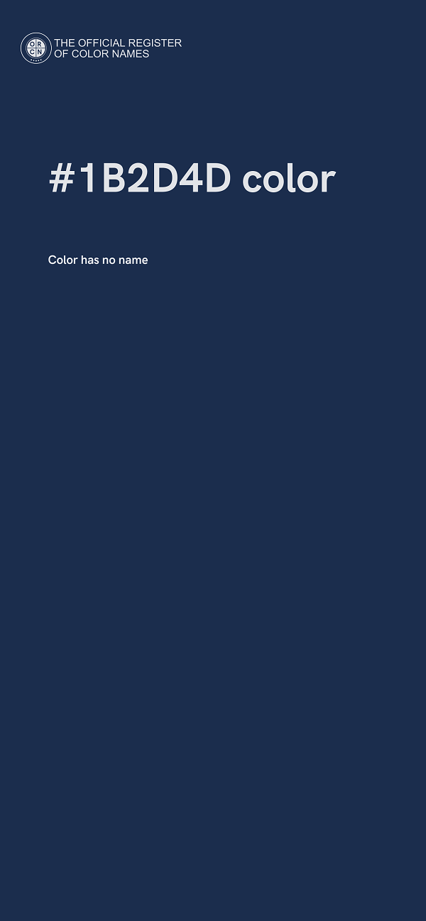 #1B2D4D color image