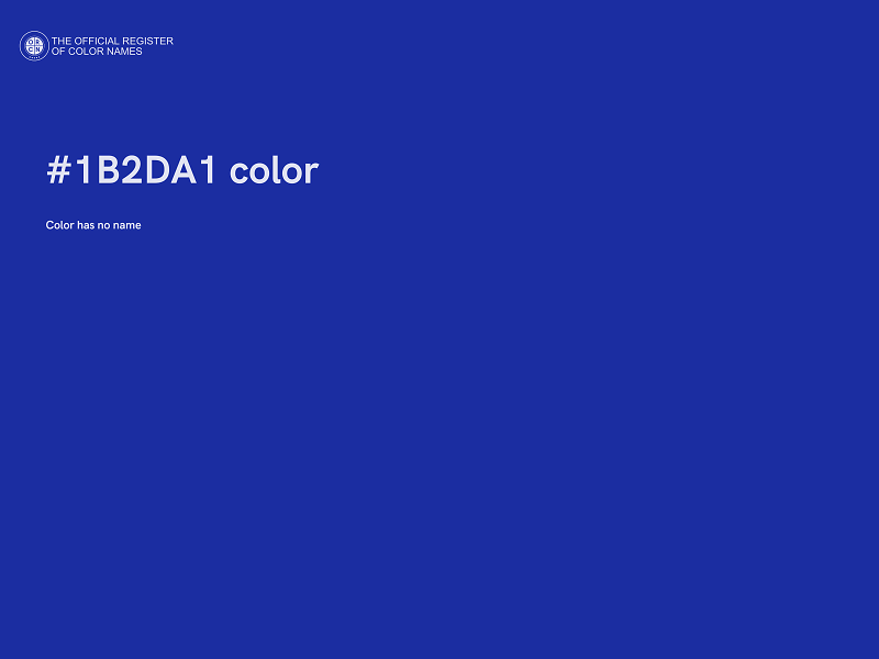 #1B2DA1 color image