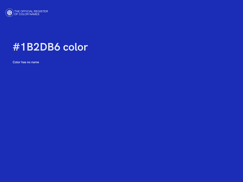 #1B2DB6 color image