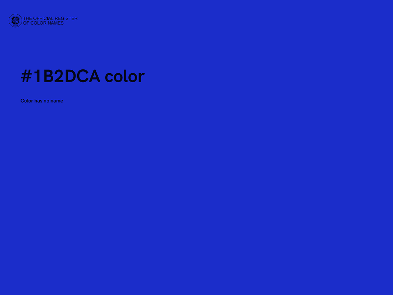 #1B2DCA color image